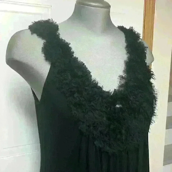 Soma Intimate Nightie Floral Applicate Lounge Comfort Black - Picture 3 of 8